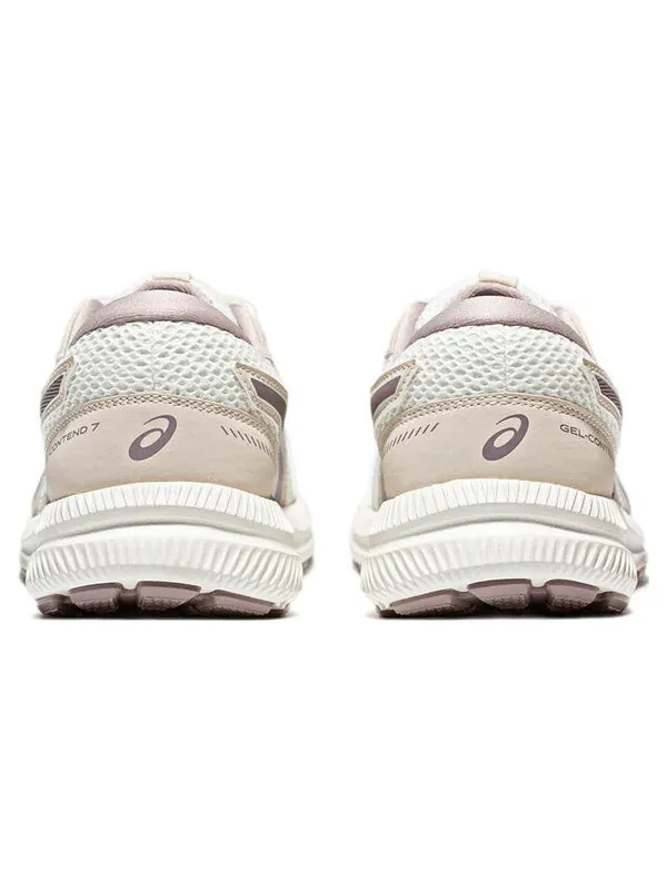 Кроссовки гель contend 7 беговые кроссовки Asics — изображение 4 из 4, белый/фиолетовый/бежевый