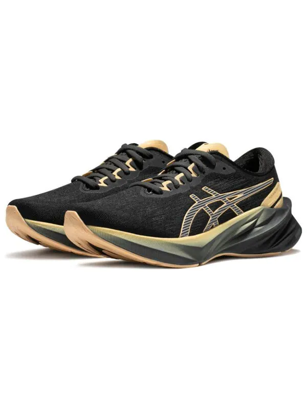 Кроссовки novablast 3 lite show Asics — изображение 3 из 4, черный/серый