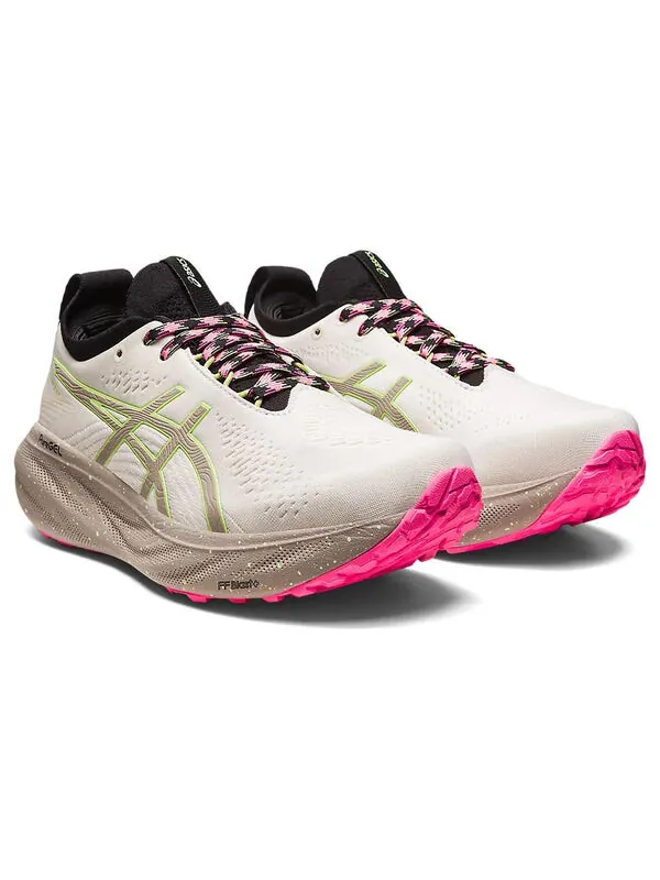 Кроссовки гель нимбус 25 Asics — изображение 3 из 4, бежевый/зеленый