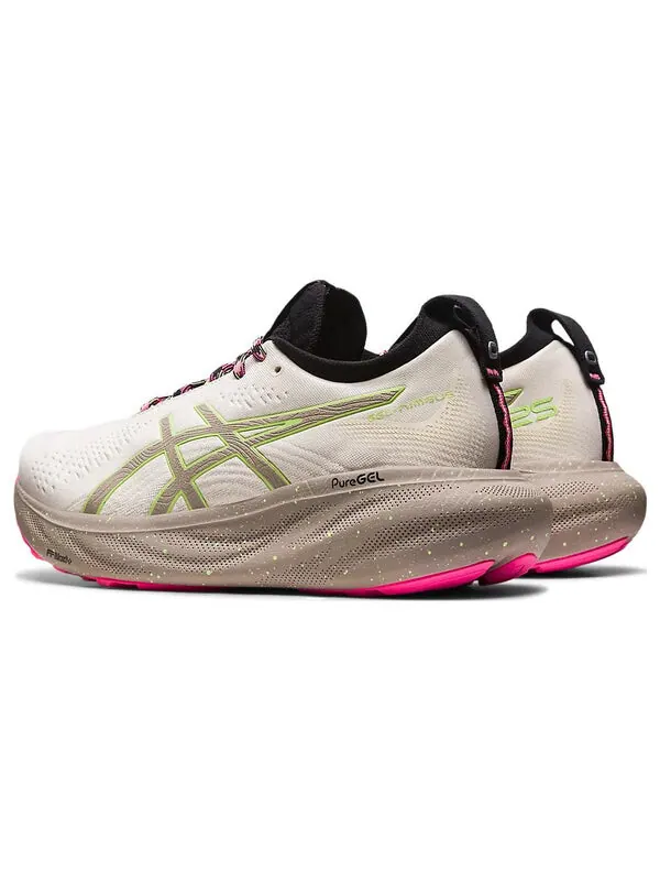 Кроссовки гель нимбус 25 Asics — изображение 4 из 4, бежевый/зеленый