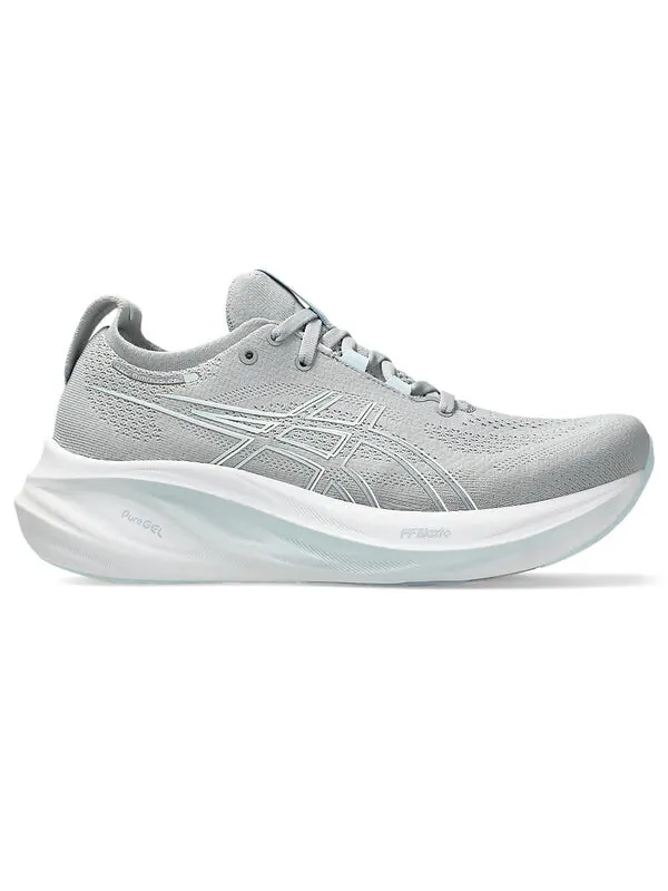 Кроссовки гель нимбус 26 Asics — изображение 2 из 4, серый/белый