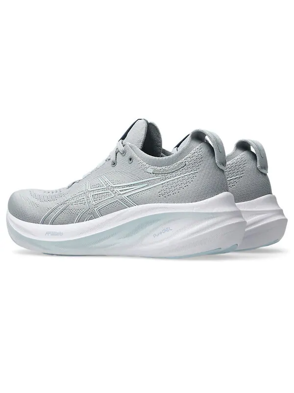 Кроссовки гель нимбус 26 Asics — изображение 4 из 4, серый/белый