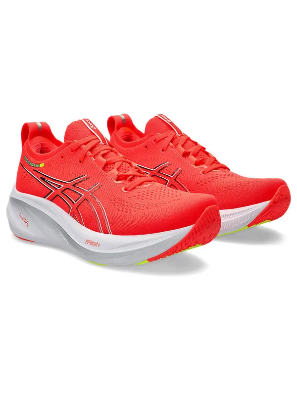 Кроссовки гель нимбус 26 Asics — изображение 3 из 4, красный/серебристый