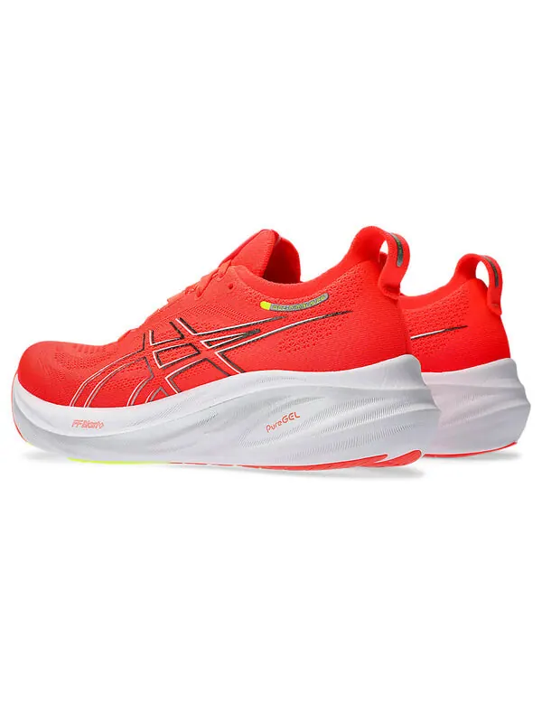 Кроссовки гель нимбус 26 Asics — изображение 4 из 4, красный/серебристый