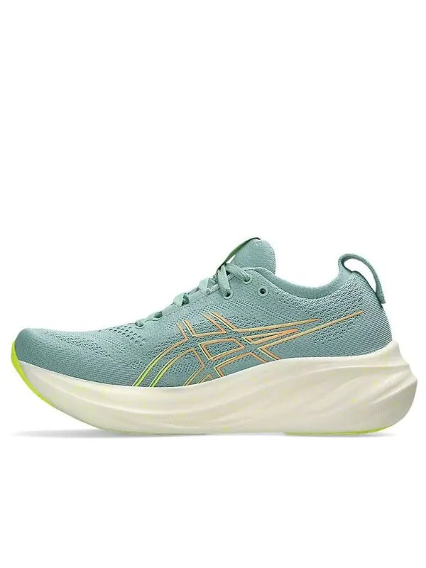 Кроссовки гелевые нимбус 26 кроссовки Asics — изображение 1 из 4, зеленый/белый/желтый