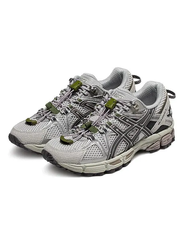 Кроссовки гелевые кахана 8 Asics — изображение 3 из 4, серый/зеленый