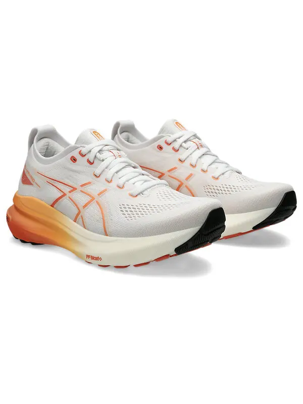 Кроссовки гелевые kayano 31 широкие кроссовки Asics — изображение 3 из 4, белый/оранжевый/черный