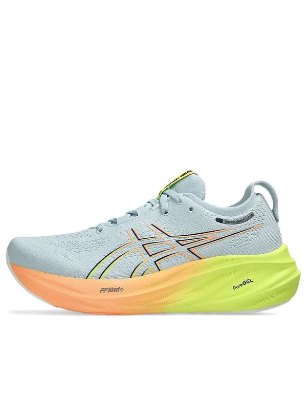 Кроссовки гель нимбус 26 Asics — изображение 1 из 4, серый/желтый