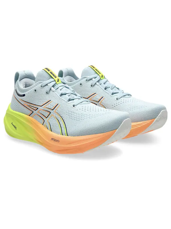 Кроссовки гель нимбус 26 Asics — изображение 3 из 4, серый/желтый