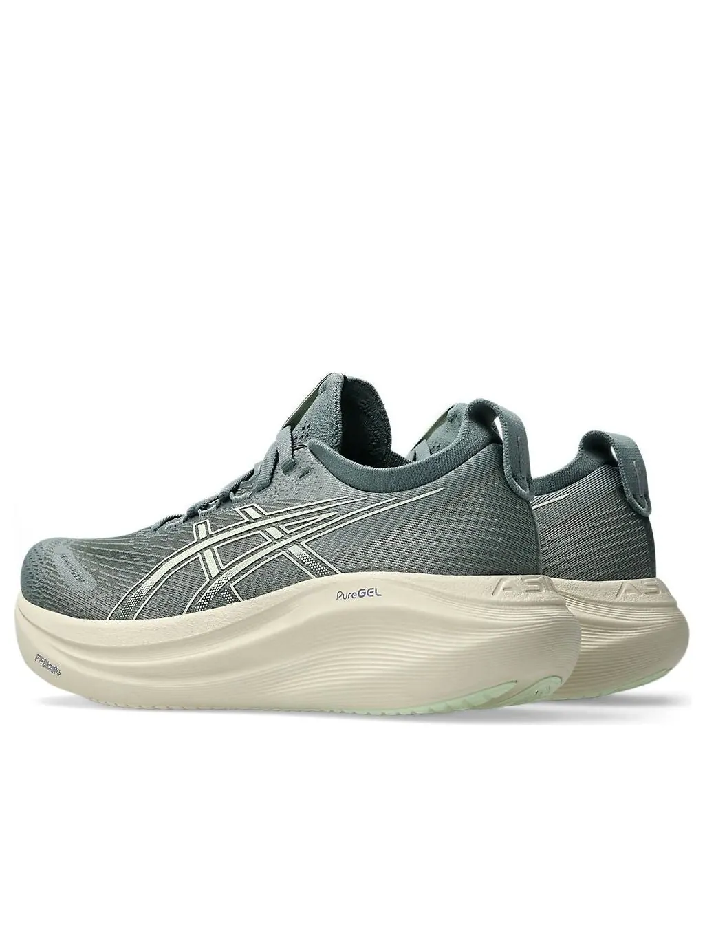 (WMNS) Asics Gel-Nimbus 27 Wide 'Monument Blue Whisper Green' — изображение 3 из 7, синий/зеленый