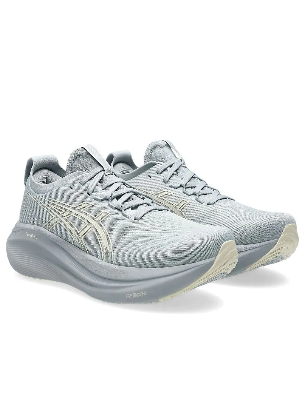 (WMNS) Asics Gel-Nimbus 27 'Piedmont Grey Cream' — изображение 3 из 7, серый/кремовый