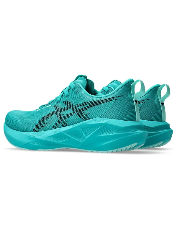 Кроссовки novablast 5 'wave teal black' Asics — изображение 4 из 4, черный
