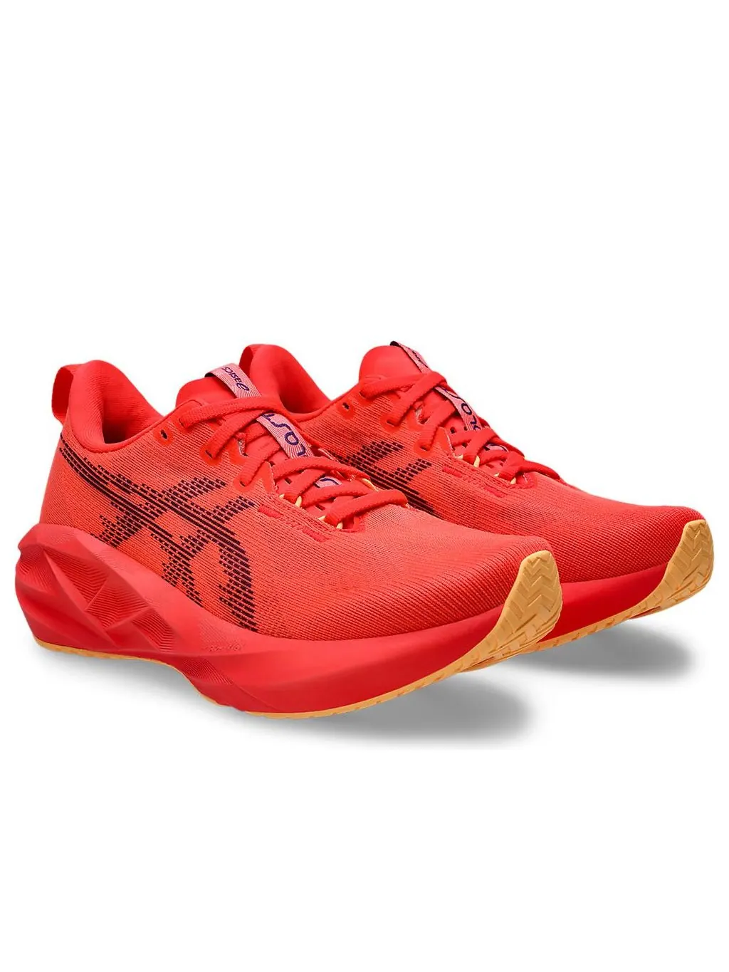 Кроссовки (WMNS) ASICS Novablast 5 'Flash Red Edo Purple' — изображение 3 из 6, красный