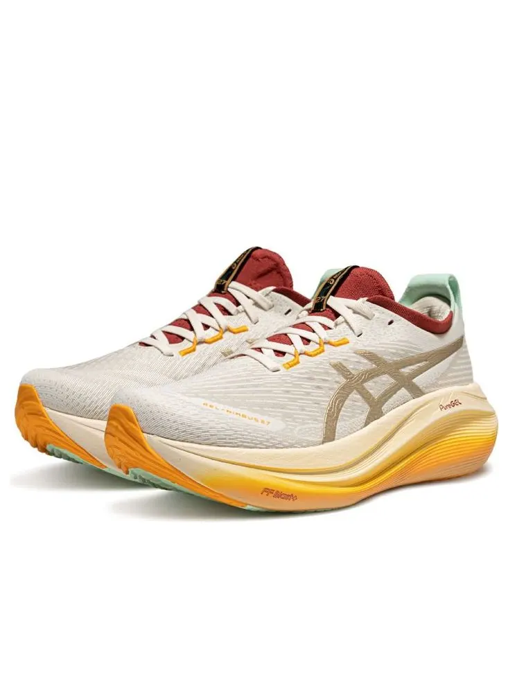 Кроссовки (WMNS) ASICS Gel-Nimbus 27 'Chengdu' — изображение 3 из 6, бежевый