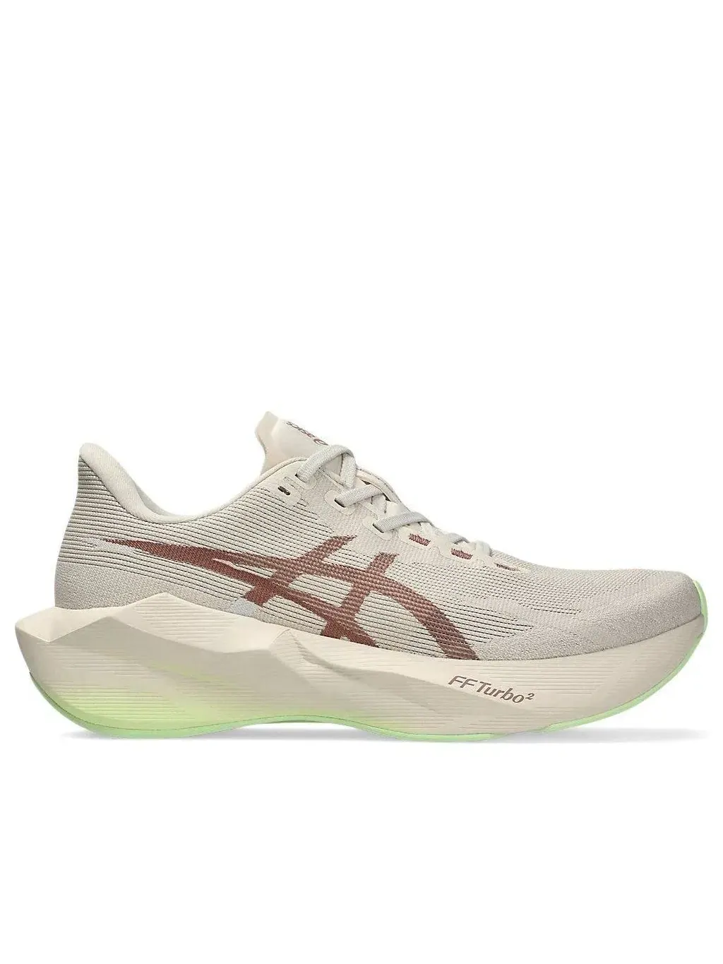 Женские кроссовки для бега с шнуровкой ASICS Novablast 6 — изображение 2 из 7, бежевый