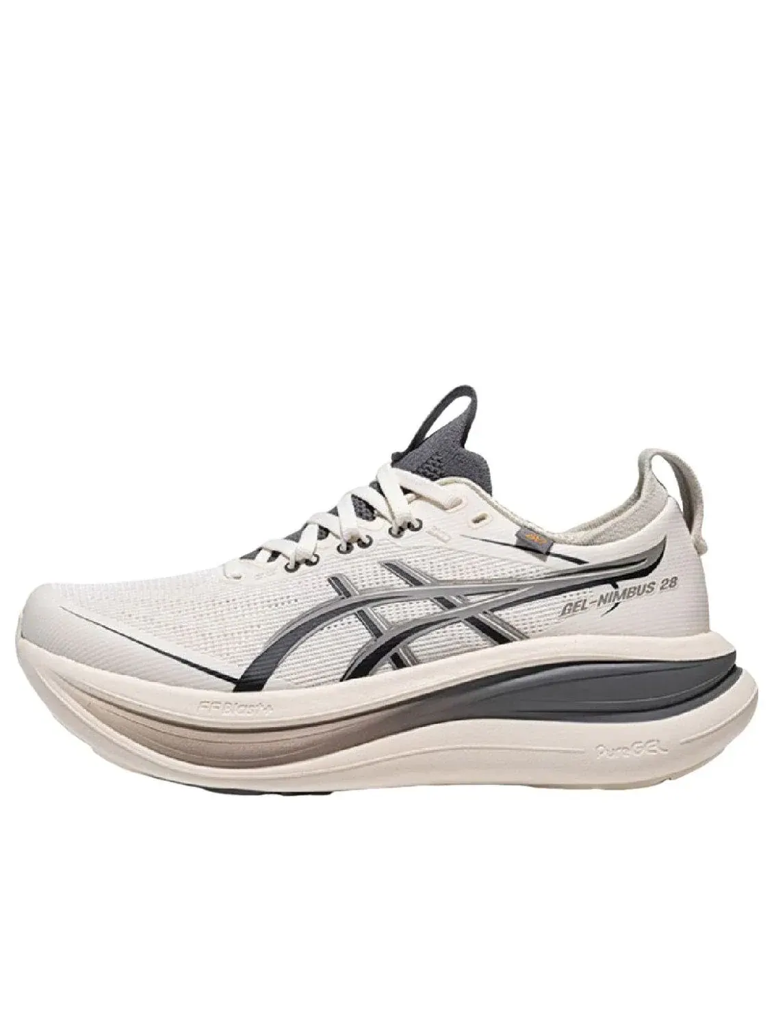 Кроссовки (WMNS) ASICS Gel-Nimbus 28 Go 'Cream Cement Grey' — изображение 1 из 4, белый