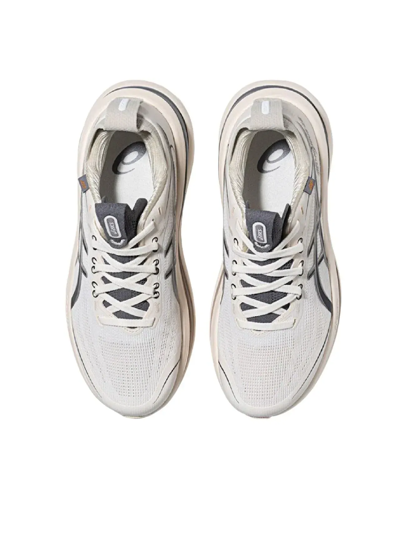 Кроссовки (WMNS) ASICS Gel-Nimbus 28 Go 'Cream Cement Grey' — изображение 2 из 4, белый