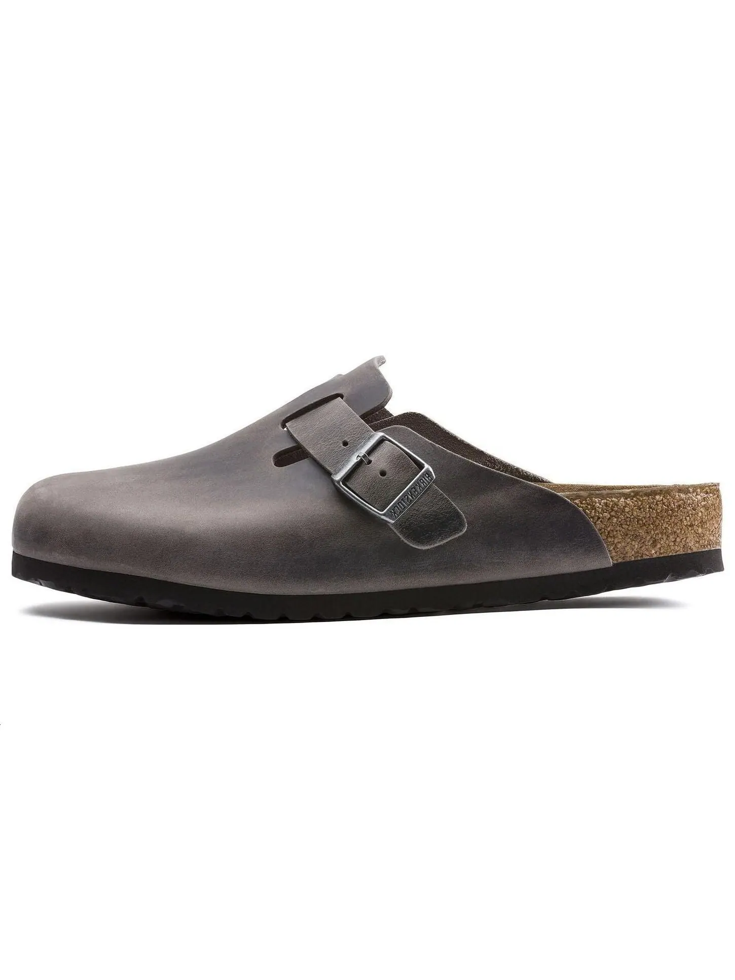 Мюли Birkenstock Boston Soft Footbed Oiled Leather унисекс — изображение 1 из 4, серый