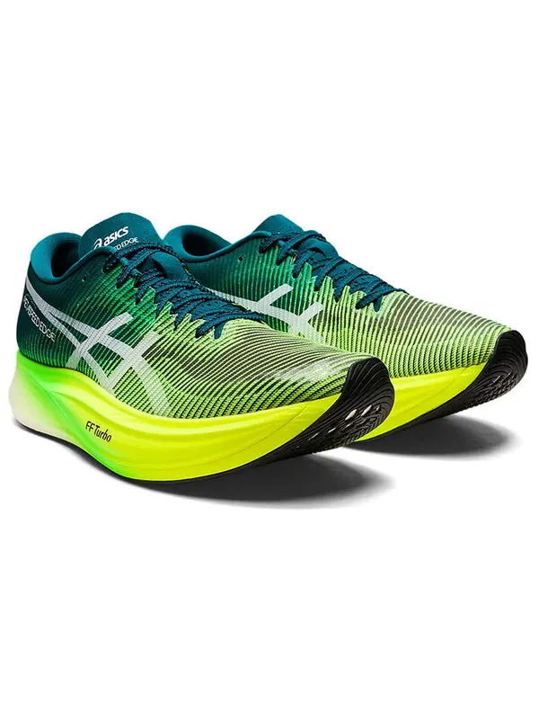 Кроссовки metaspeed edge Asics — изображение 3 из 4, зеленый/желтый