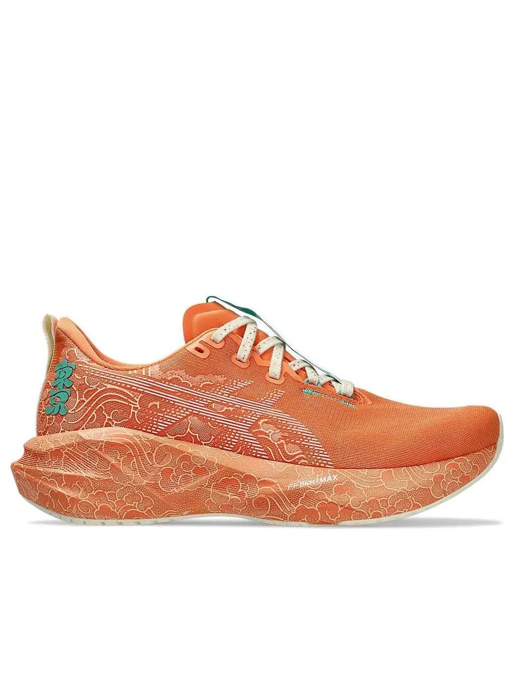 Кроссовки ASICS Novablast 5 Tokyo 'Sun Peach White' — изображение 2 из 7, оранжевый