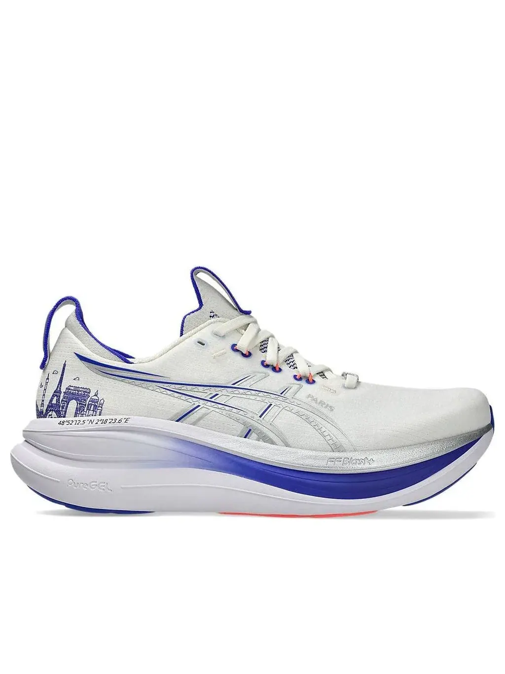 Кроссовки ASICS Gel-Nimbus 28 'Cream Pure Silver' — изображение 2 из 7, серебряный