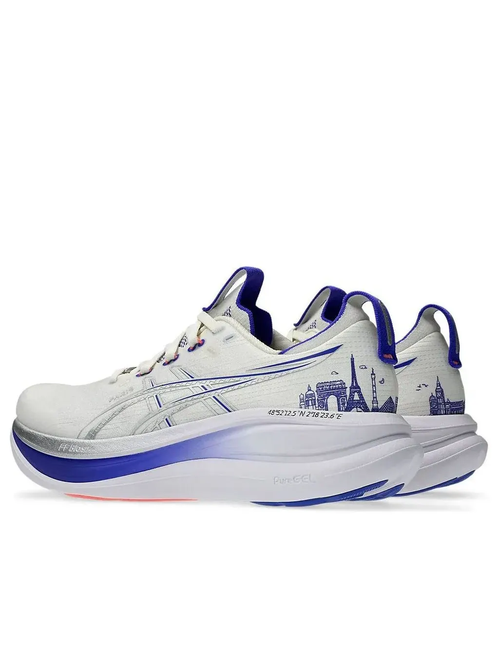 Кроссовки ASICS Gel-Nimbus 28 'Cream Pure Silver' — изображение 4 из 7, серебряный