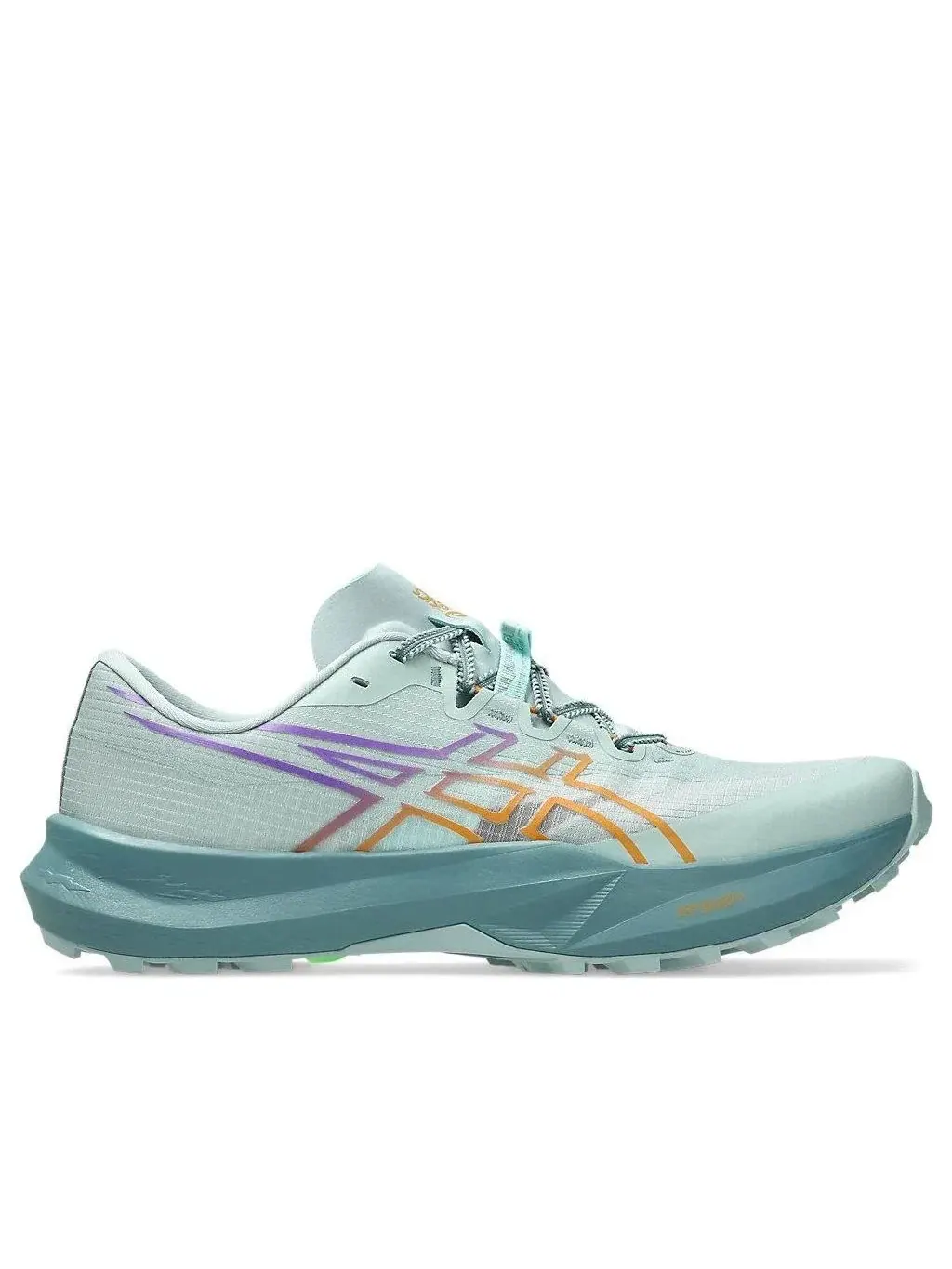 Мужские кроссовки для бега по бездорожью с шнуровкой Fuji Lite ASICS — изображение 2 из 7, бирюзовый