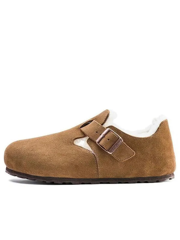Кроссовки london shearling suede leather 'shearling tea'' Birkenstock