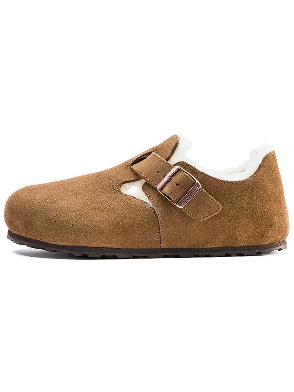 Кроссовки london shearling suede leather 'shearling tea'' Birkenstock — изображение 2 из 4, коричневый