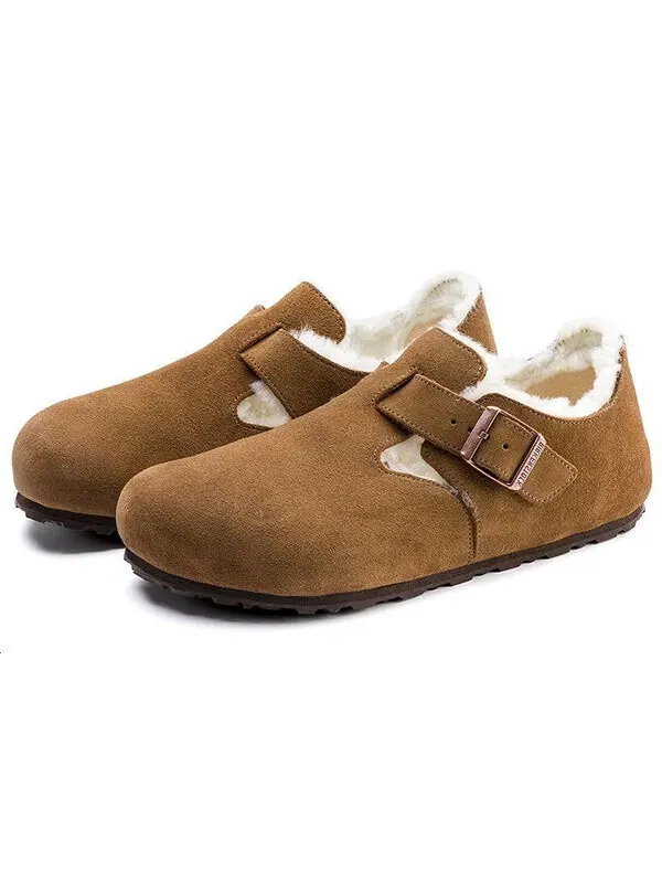 Кроссовки london shearling suede leather 'shearling tea'' Birkenstock — изображение 4 из 4, коричневый