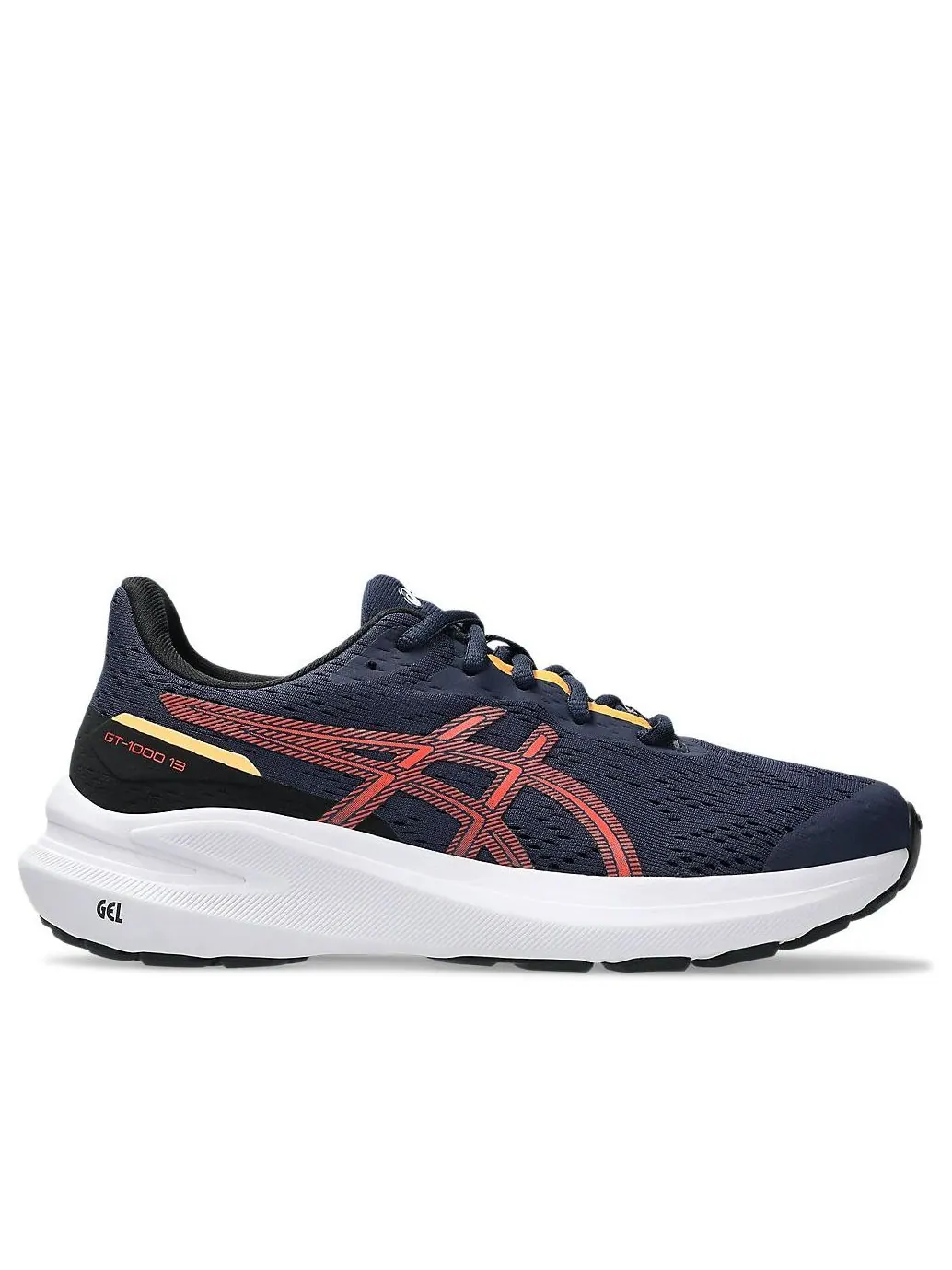 Кроссовки (GS) ASICS GT-1000 13 'Midnight Flash Red' — изображение 2 из 7, черный