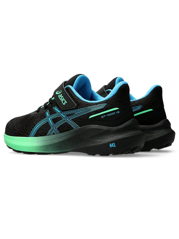 Кроссовки gt-1000 13 'black digital aqua' Asics — изображение 4 из 4, черный/голубой