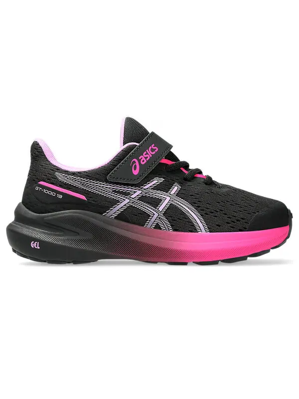 Кроссовки gt-1000 13 'black lavender glow' Asics — изображение 2 из 4, черный