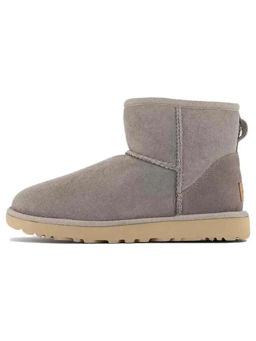 Зимние ботинки женские серо-коричневые Ugg — изображение 1 из 4, серый/коричневый