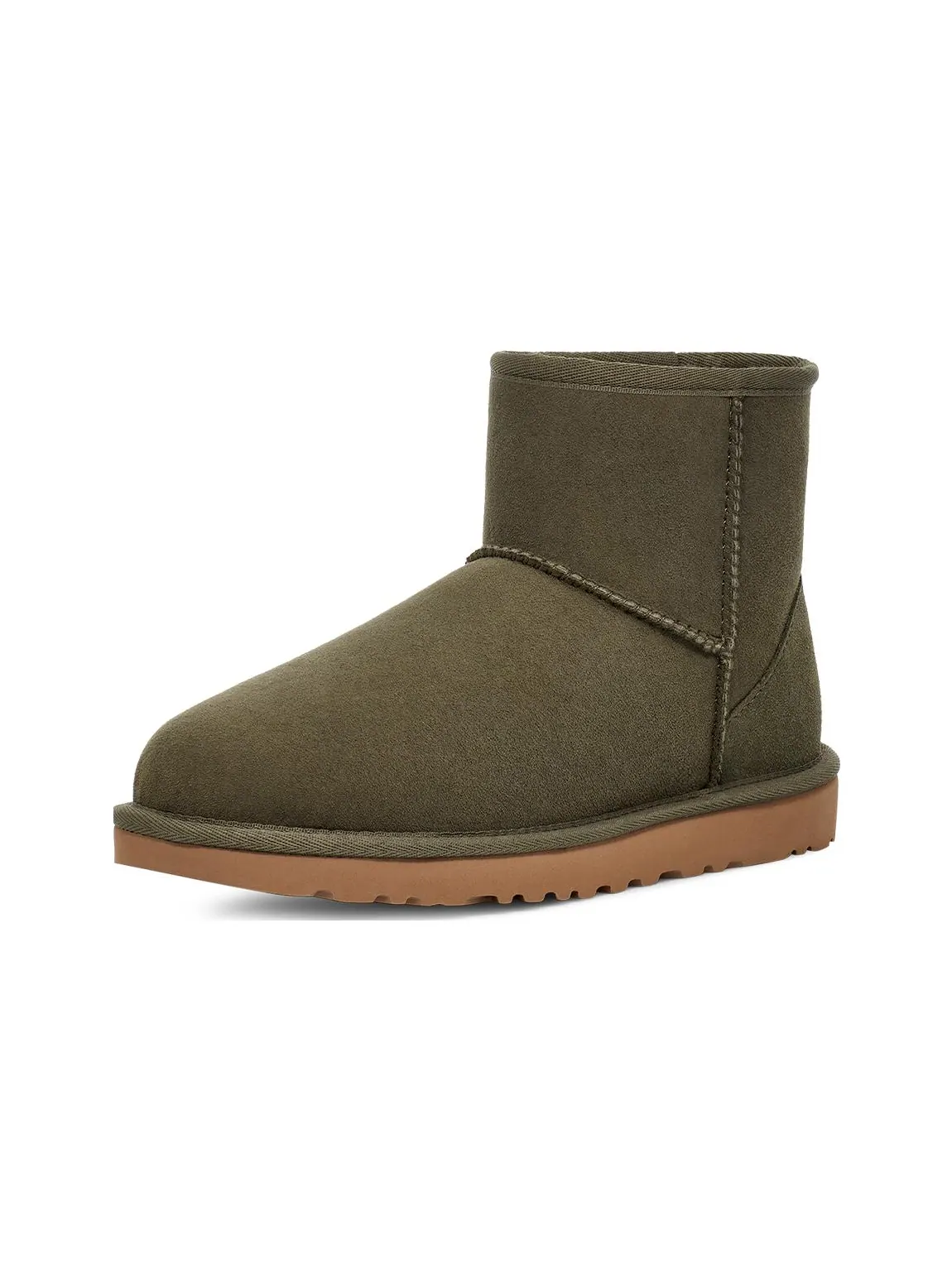 (WMNS) Ботинки UGG Classic Mini II 'Forest Night' — изображение 4 из 6, зеленый