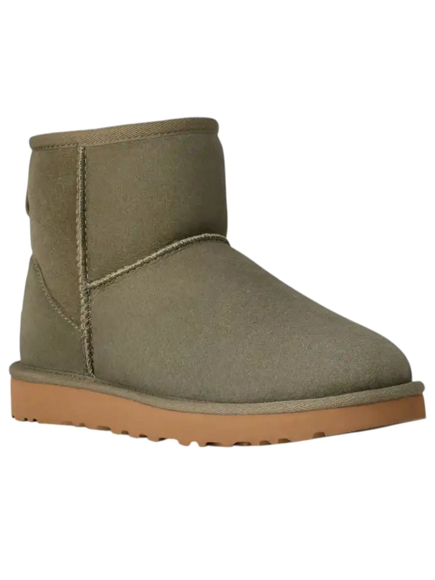 (WMNS) UGG Classic Mini II 'Moss Green' — изображение 2 из 6, зеленый
