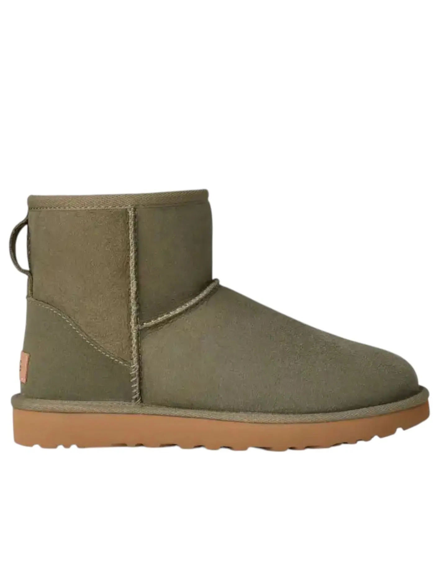 (WMNS) UGG Classic Mini II 'Moss Green' — изображение 6 из 6, зеленый