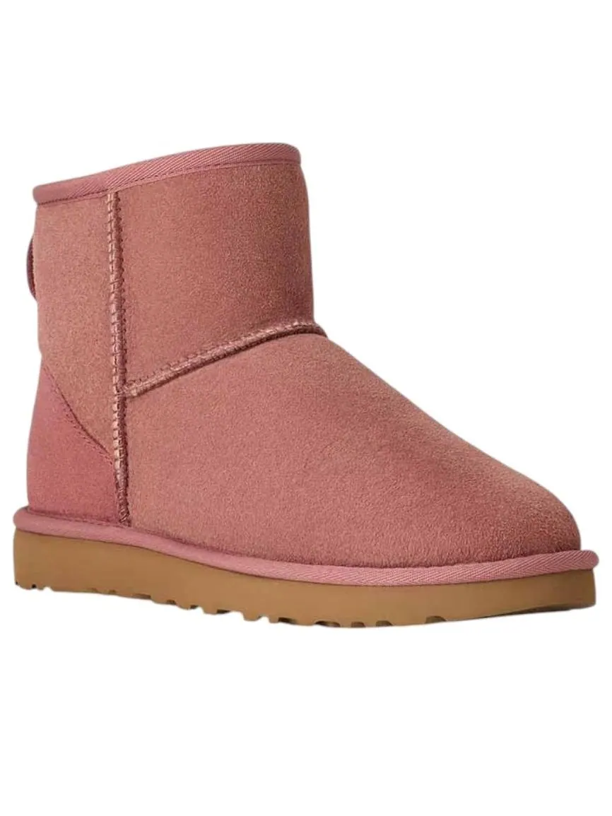 (WMNS) Сапоги UGG Classic Mini II 'Pink Dawn' — изображение 2 из 5, розовый
