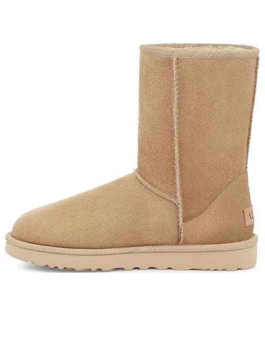 Угги (WMNS) UGG Classic Short II 'Mustard Seed' — изображение 1 из 6, бежевый