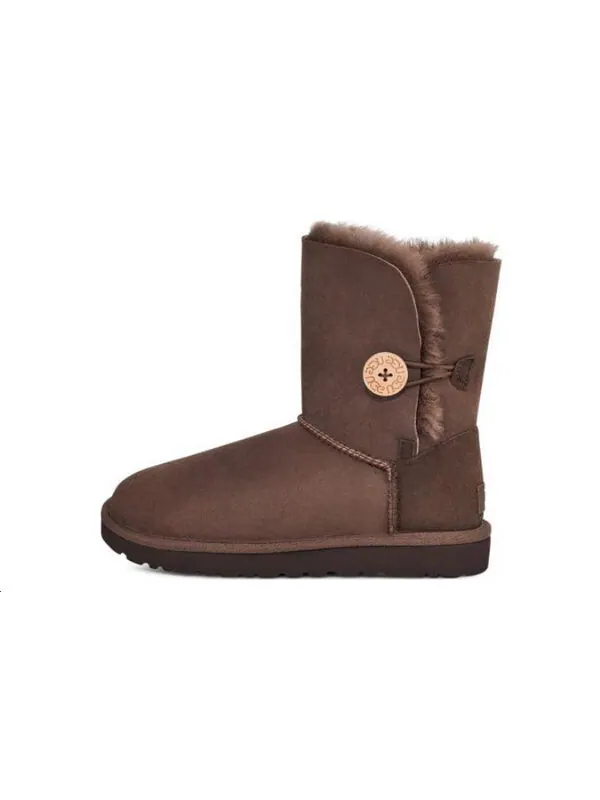 Ботинки зимние UGG Bailey Button II — изображение 2 из 4, коричневый