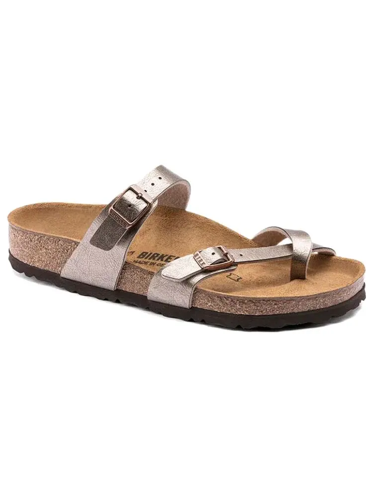 Шлепанцы Birkenstock Mayari Birko-Flor 'Graceful Taupe' 1016408 — изображение 3 из 5, серебряный