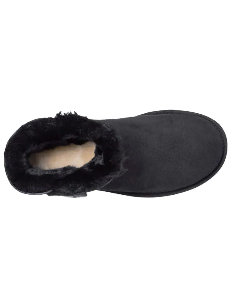 Ботинки зимние UGG WMNS Mini Bailey Button II Black — изображение 6 из 7, черный