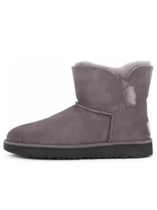 Кроссовки классические манжеты мини Ugg — изображение 1 из 2, серый