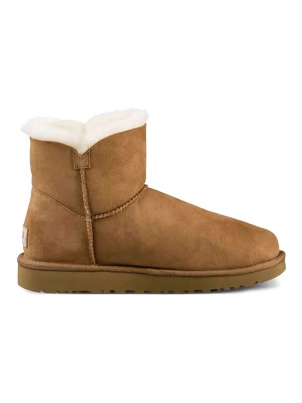 Кроссовки (WMNS) UGG Mini Bailey Button II Boot Fleece Lined — изображение 3 из 4, орех