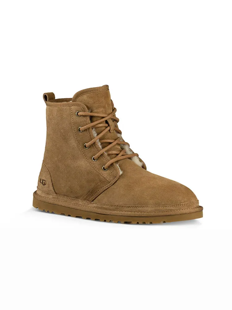 Мужские зимние ботинки UGG Harkley замшевые средней высоты — изображение 4 из 7, коричневый