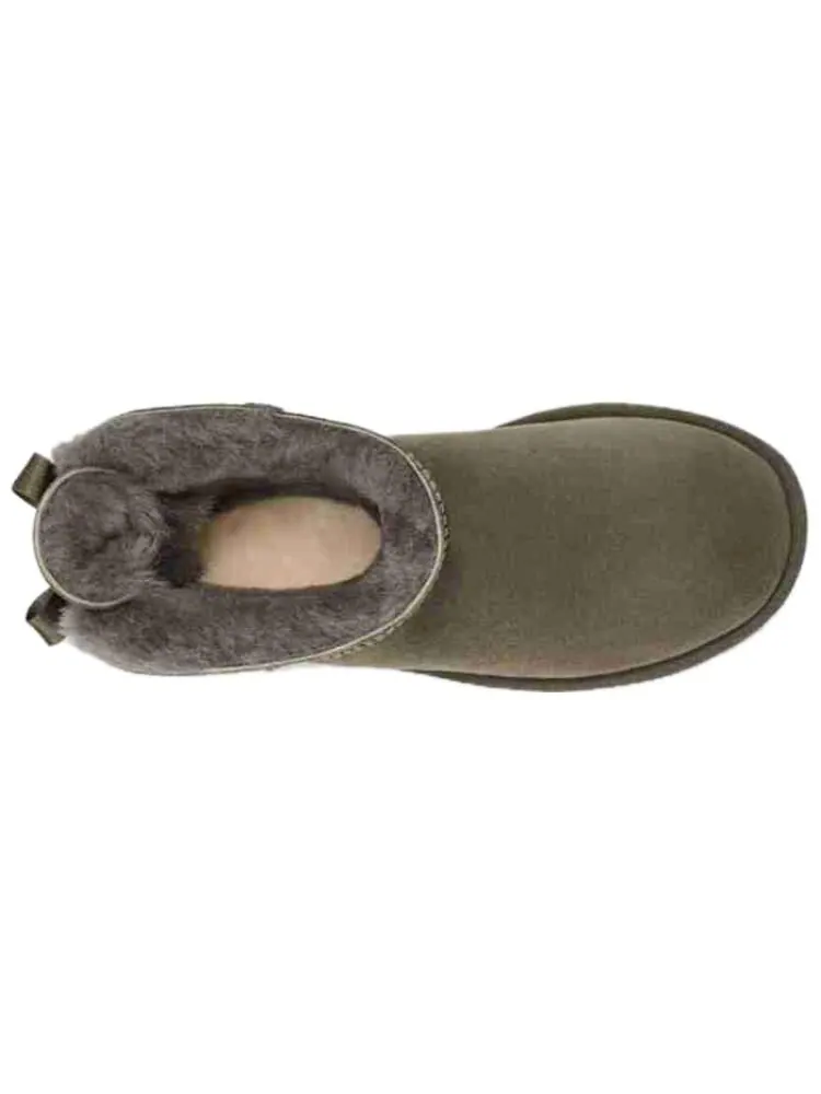 Кроссовки (WMNS) UGG Mini Bailey Bow II 'Forest Night' — изображение 4 из 4, оливковый зеленый