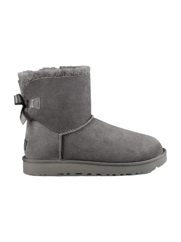 Кроссовки мини bailey bow ii boot зимние ботинки Ugg — изображение 3 из 4, серый