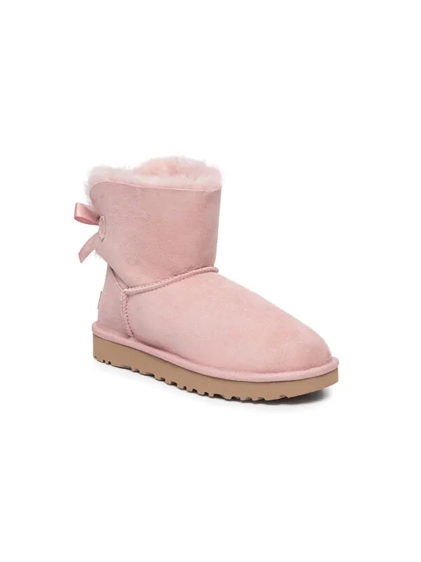 Кроссовки мини baley bow ii snow boots розовые Ugg — изображение 3 из 4, розовый