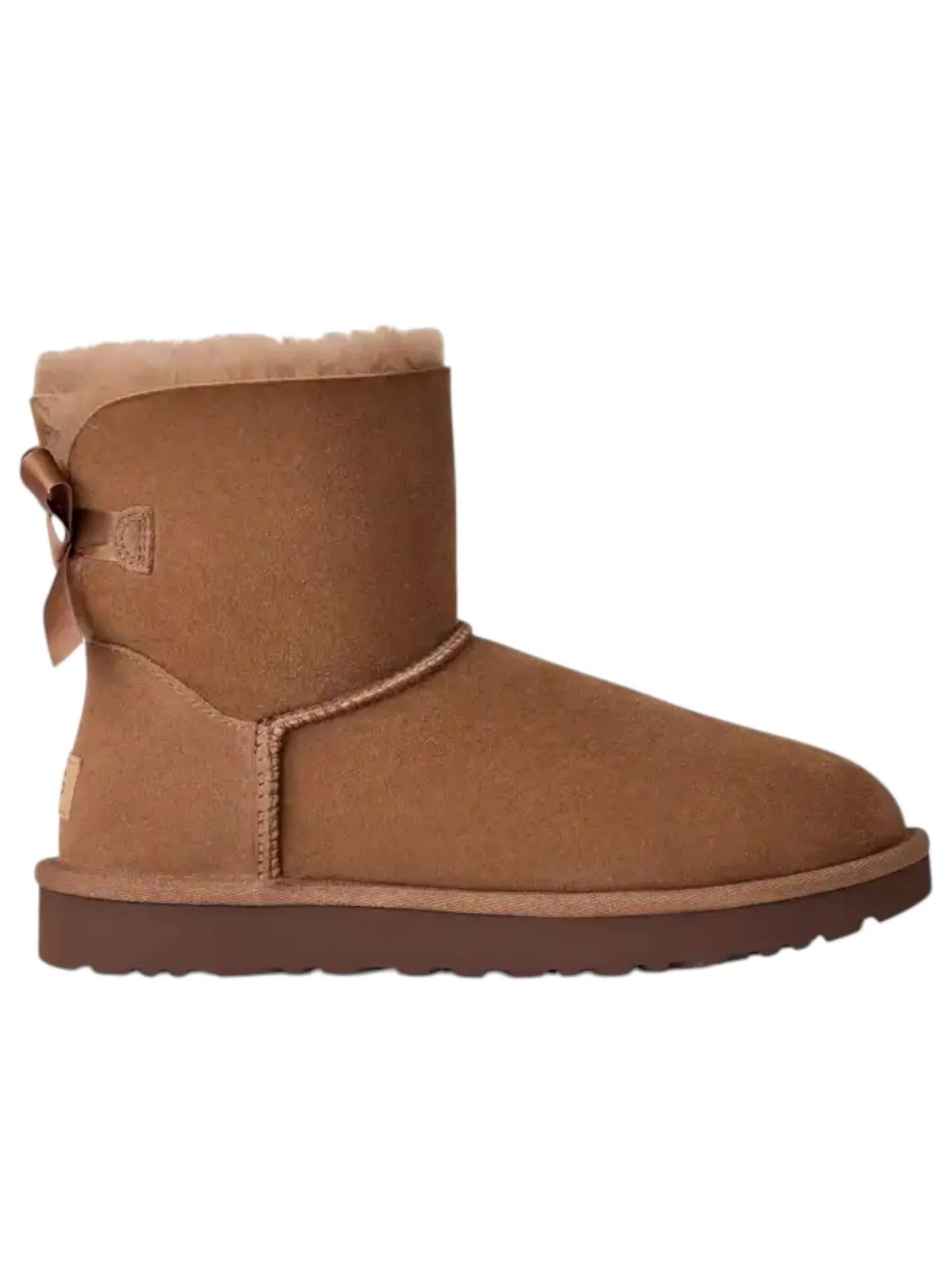 Угги (WMNS) UGG Mini Bailey Bow II 'Rocky Oak' — изображение 6 из 6, коричневый
