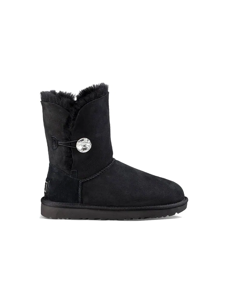 Ботинки зимние UGG WMNS Classic Bling Button — изображение 3 из 7, черный